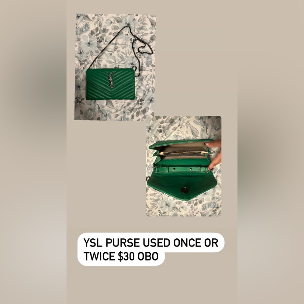 Ysl green bag